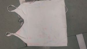 White Colour Crop Top
