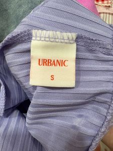Light Purple Ribbed Flare Pants