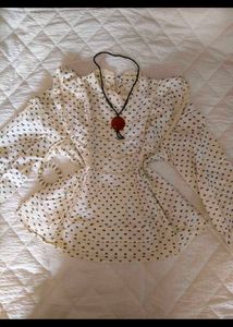 Chic Floral Print Peplum Top