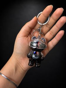 Metal Look Bear Keychain Set