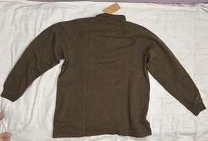 Men's Brown Quarter Zip Pullover