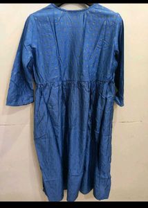 Beautiful Blue Embroidered Kurta