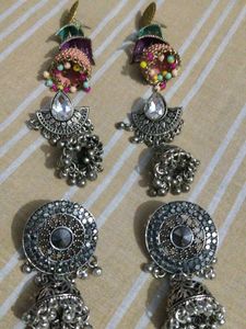 Designer Jhumka Earrings Set
