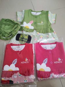 Cute Baby Girl Dress with Bloomers