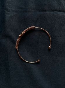 Rose Gold Cuff Bracelet with Gemstones