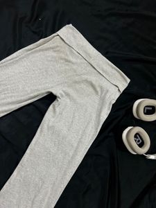 Low waist fold over flared pants