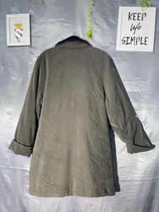 Olive Green Fur Collar Jacket