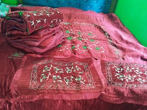 bridal embroidered bedding set