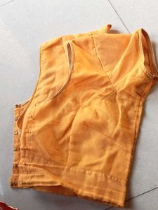 Orange Cotton Blouse