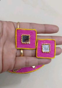Silk Thread Navratri Necklace Set ✨😍