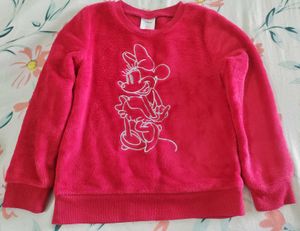 Girls Minnie Mouse Fleece Sweatshirt
