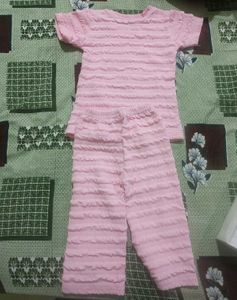 Cute Pink Unicorn T-Shirt and Shorts Set