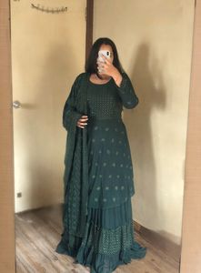Kurti & Skirt Set With Dupatta