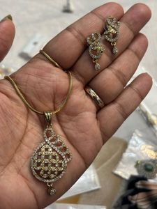 Elegant Pendant and Earring Set