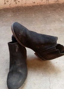 Black Suede Ankle Boots