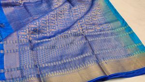 Beautiful Banarasi Saree with Gold Border