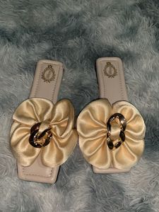 Elegant Satin Bow Slides
