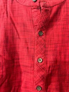 Men's Red Kurta
