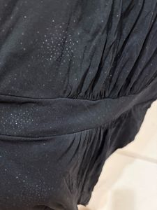 Black sleeveless maxi dress