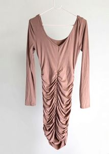 Ruched Long Sleeve Dress