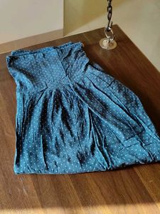 Stylish Blue Polka Dot Salwar Pants