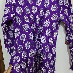Stylish Purple Printed Kurti