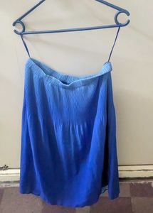 Stylish Pleated Midi Skirt nd Crop top transparent