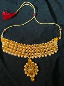 Elegant Pearl &amp; Stone Jewelry Set