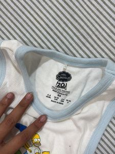 The Simpsons White Tank Top