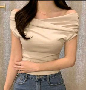 Off-Shoulder Draped Top
