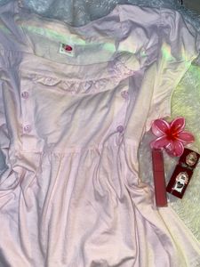 A cute pink baby doll top