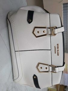 River Island London White Handbag