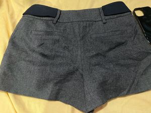 Gray High-Waisted Dress Shorts