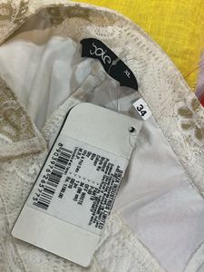White Lace Detailed Trousers