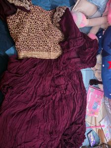 Elegant Maroon Lehenga Choli