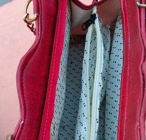 Chic Red Handbag