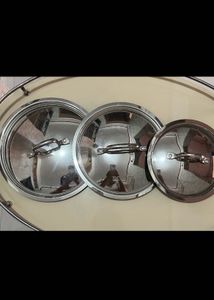 Combo of triply Kadhai, stainless steel honeycomb