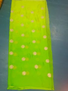 2 Meter Green Georgette Fabric,Kapda,Suit Material