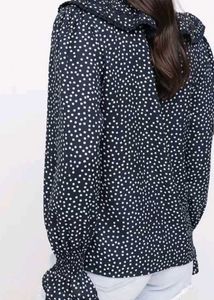 Polka Dot Ruffle Blouse