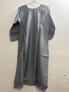 Grey Kurti with Lace design