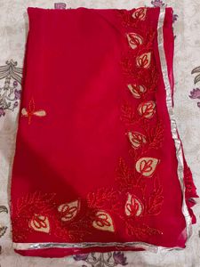 Elegant Red Saree