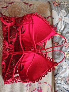 Red Lace Bralette