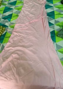 Pink Spaghetti Strap Maxi Dress