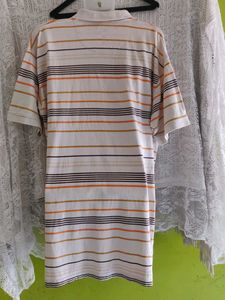 Retro Striped Polo Shirt