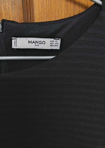 Mango black classic Midi dress
