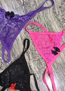 Lace Thong Panty Set