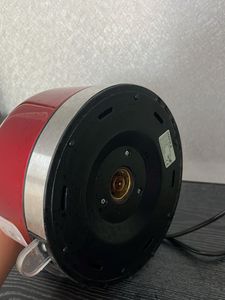 Red Electric Kettle with Temperature Gauge