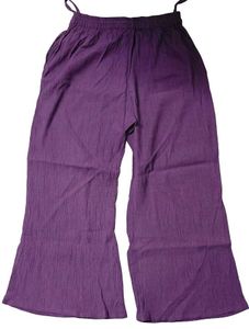 Purple Embroidered Kurta with Pants Set