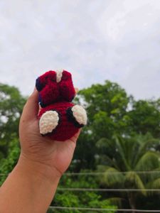 Handmade Crochet Spidey Keychain