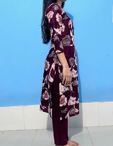 Elegant Floral Kurta Set